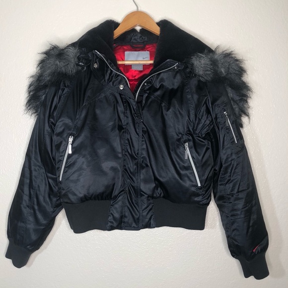 nike coat with fur hood
